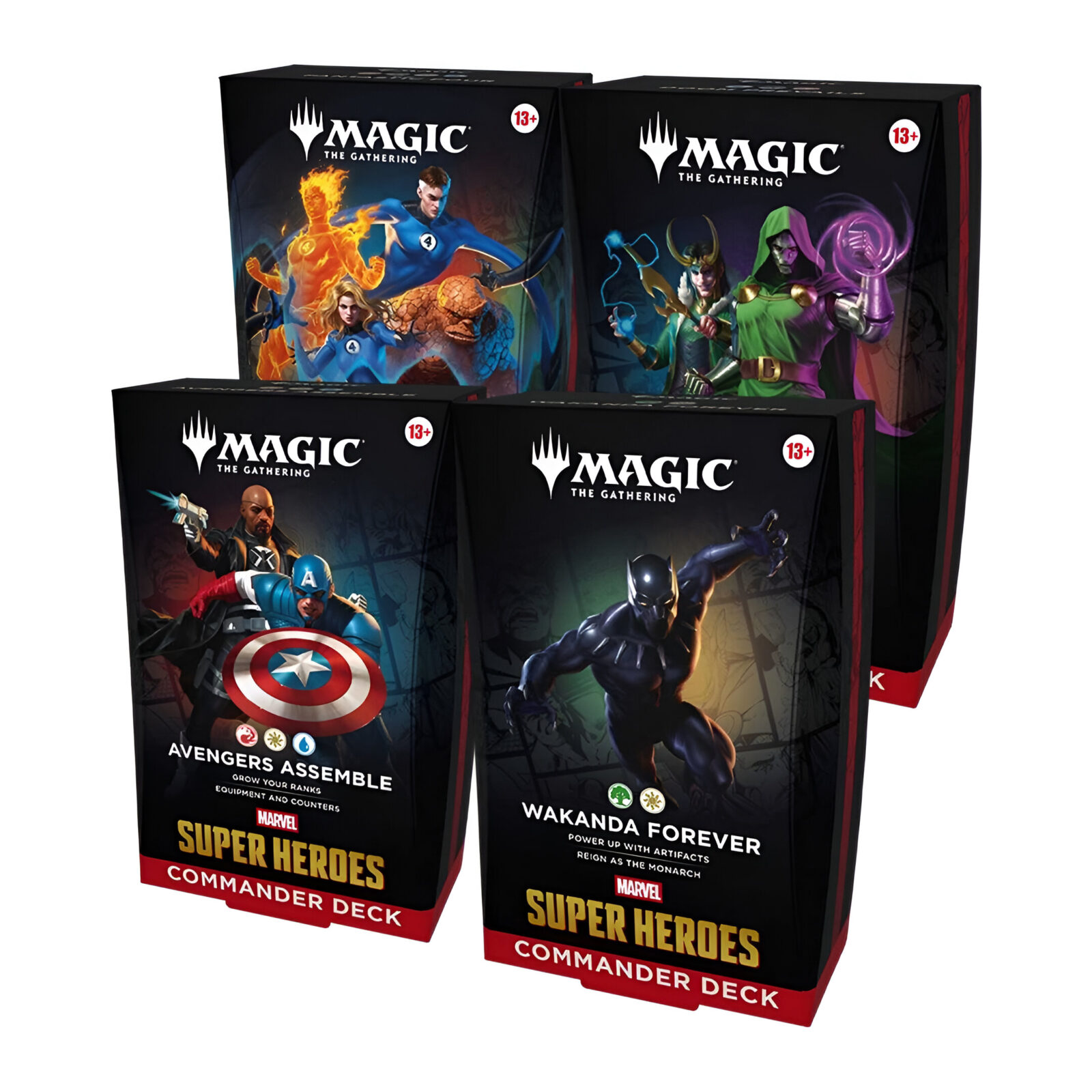 Magic: The Gathering: Marvel Super Heroes Commander Deck (4 Packs) Magic: The Gathering: Marvel Super Heroes Commander Deck (4 Packs)