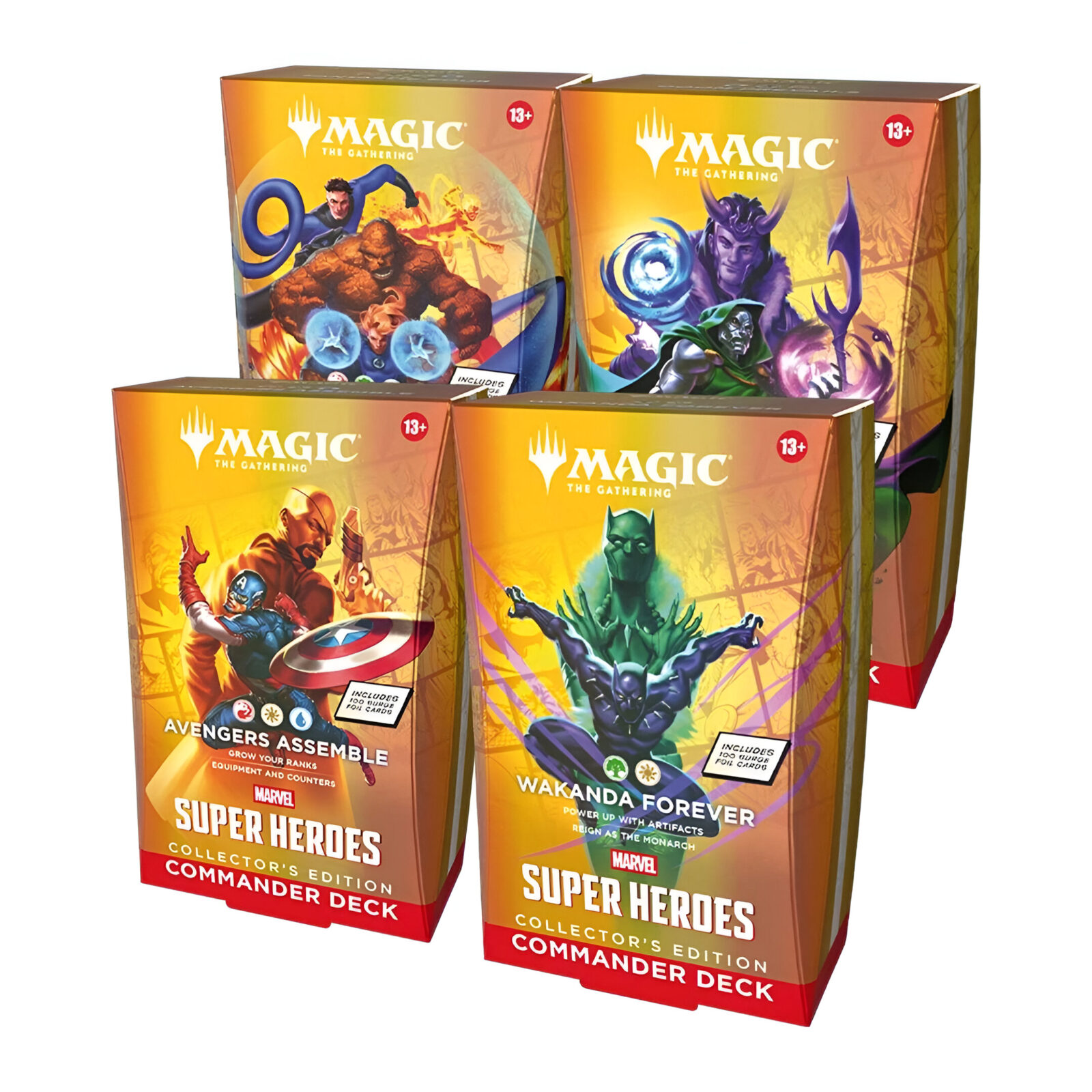 Magic: The Gathering: Marvel Super Heroes Collector Commander Deck (4 Packs)
