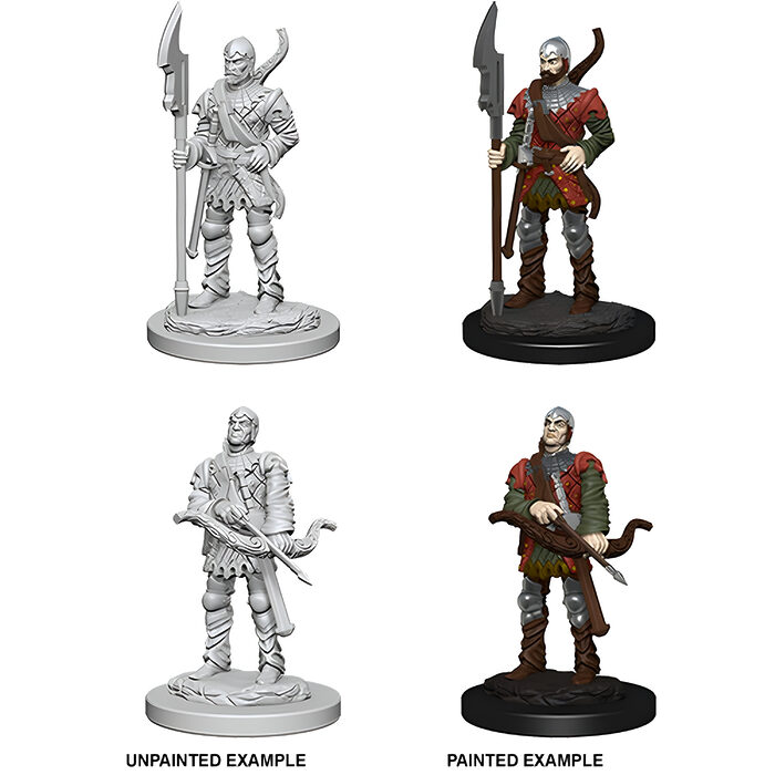 Pathfinder Deep Cuts Unpainted Miniatures: Town Guards 3