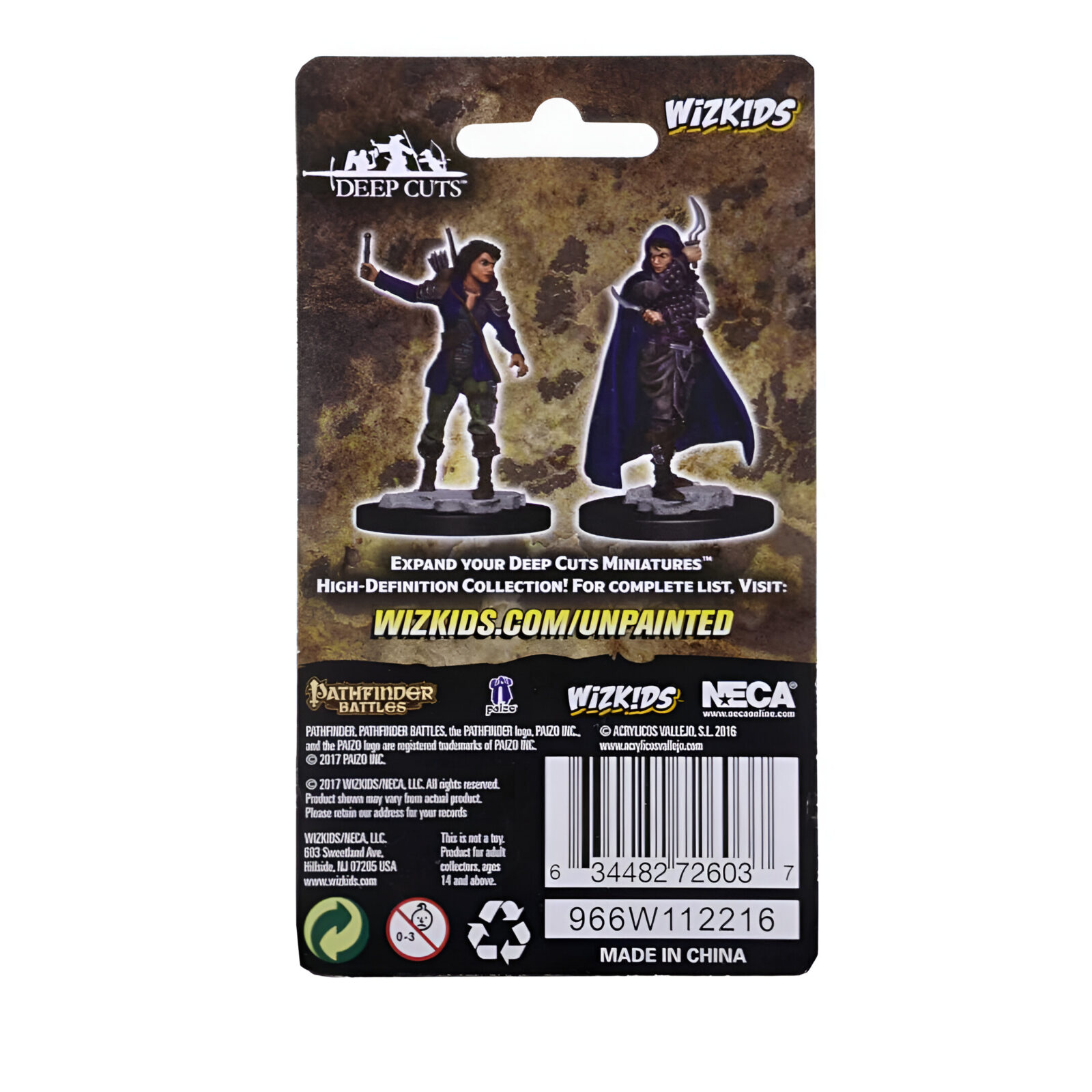 Pathfinder Deep Cuts Unpainted Miniatures: Human Female Rogue 3