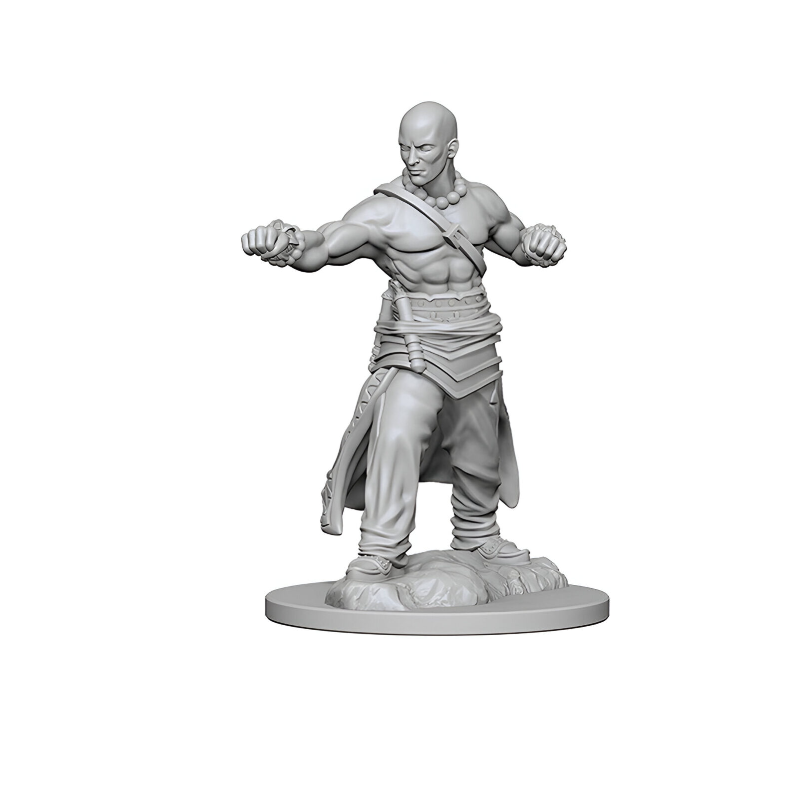 Pathfinder Deep Cuts Unpainted Miniatures: Human Male Monk (2 Packs)