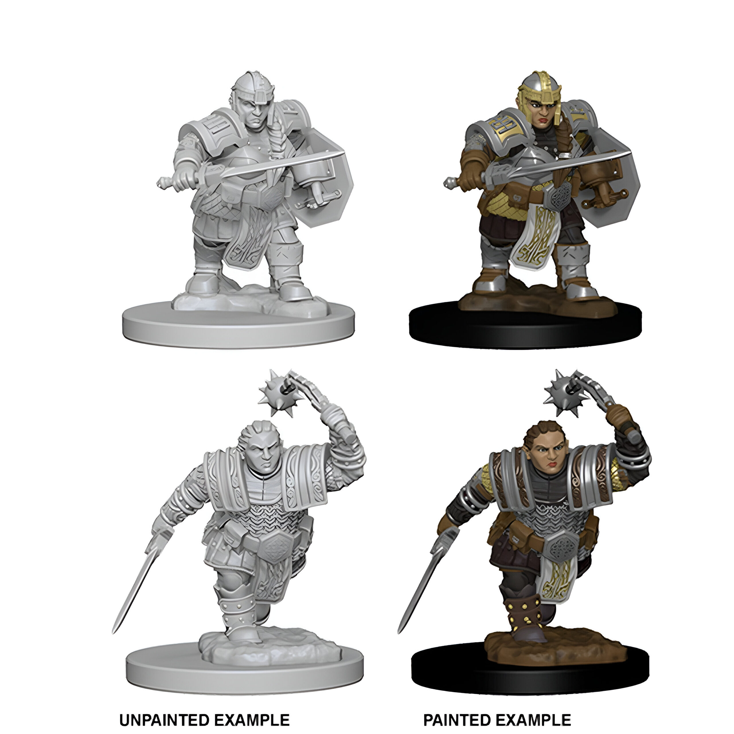D&D Unpainted Miniatures: Dwarf Female Fighter 3 D&D Unpainted Miniatures: Dwarf Female Fighter 3