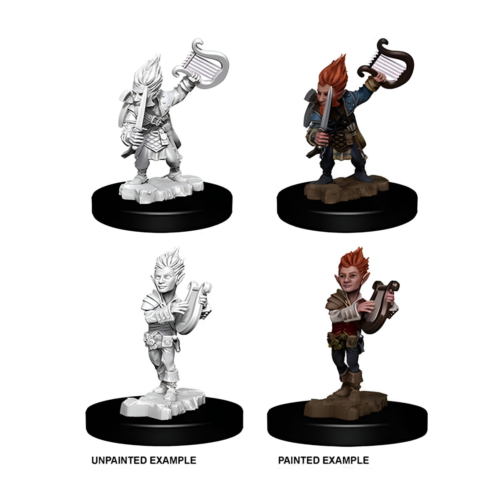 Pathfinder Deep Cuts Unpainted Miniatures: Gnome Male Bard