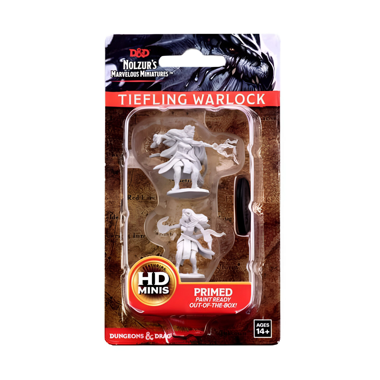 D&D Unpainted Miniatures: Female Tiefling Warlock