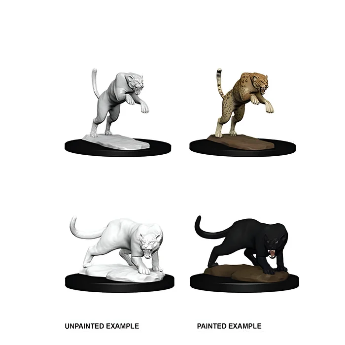 D&D Unpainted Miniatures: Panther & Leopard 3