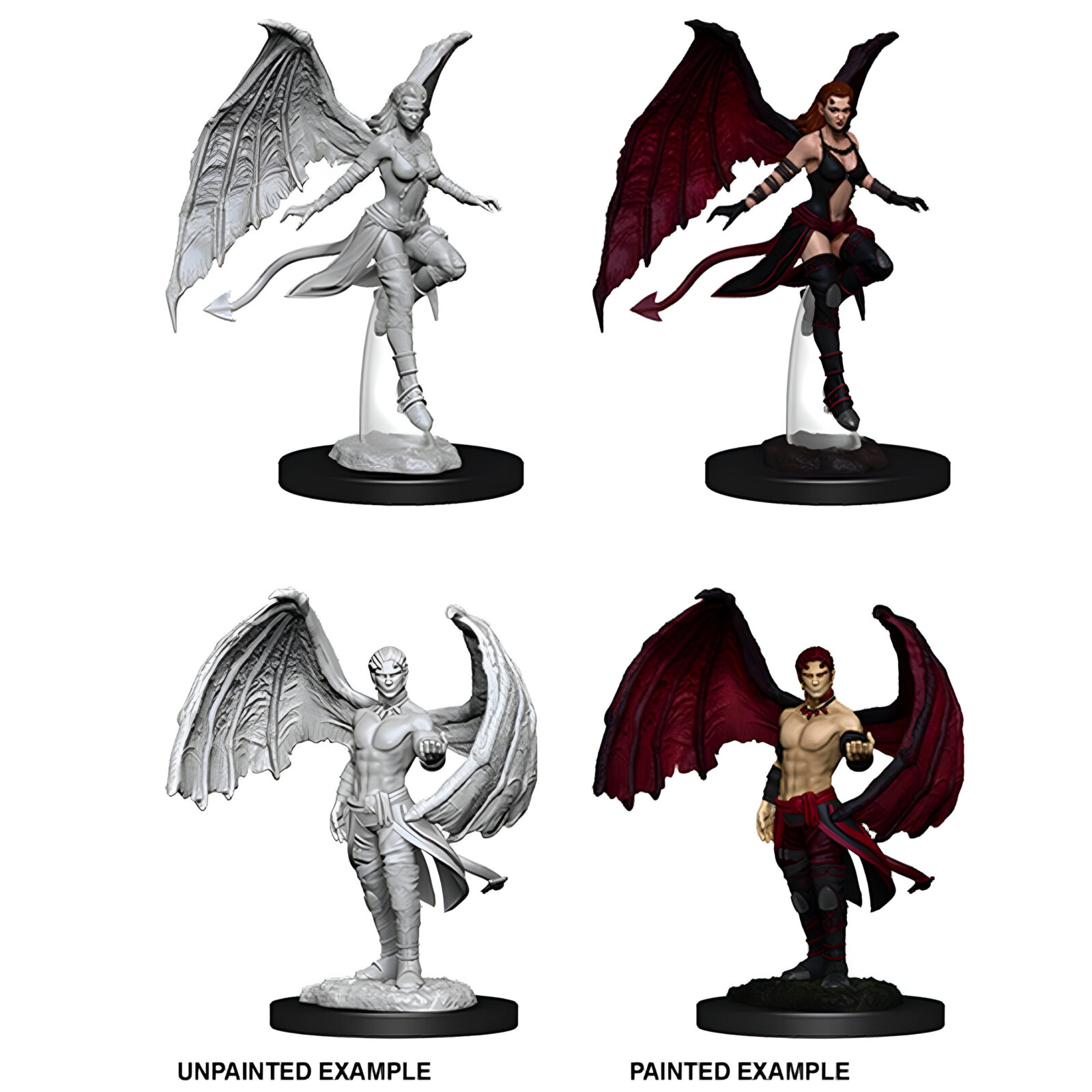 D&D Nolzur’s Marvelous Unpainted Miniatures: Succubus & Incubus