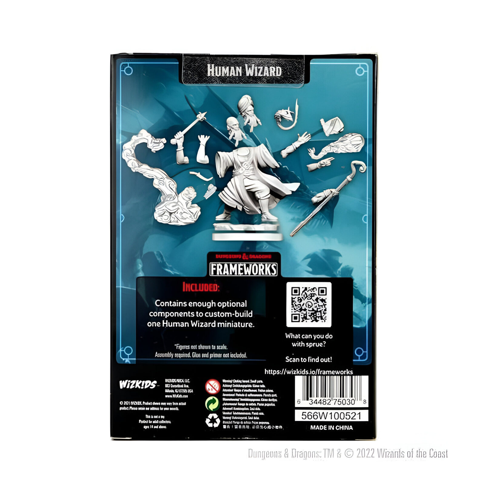 D&D Frameworks: Human Wizard Male 3