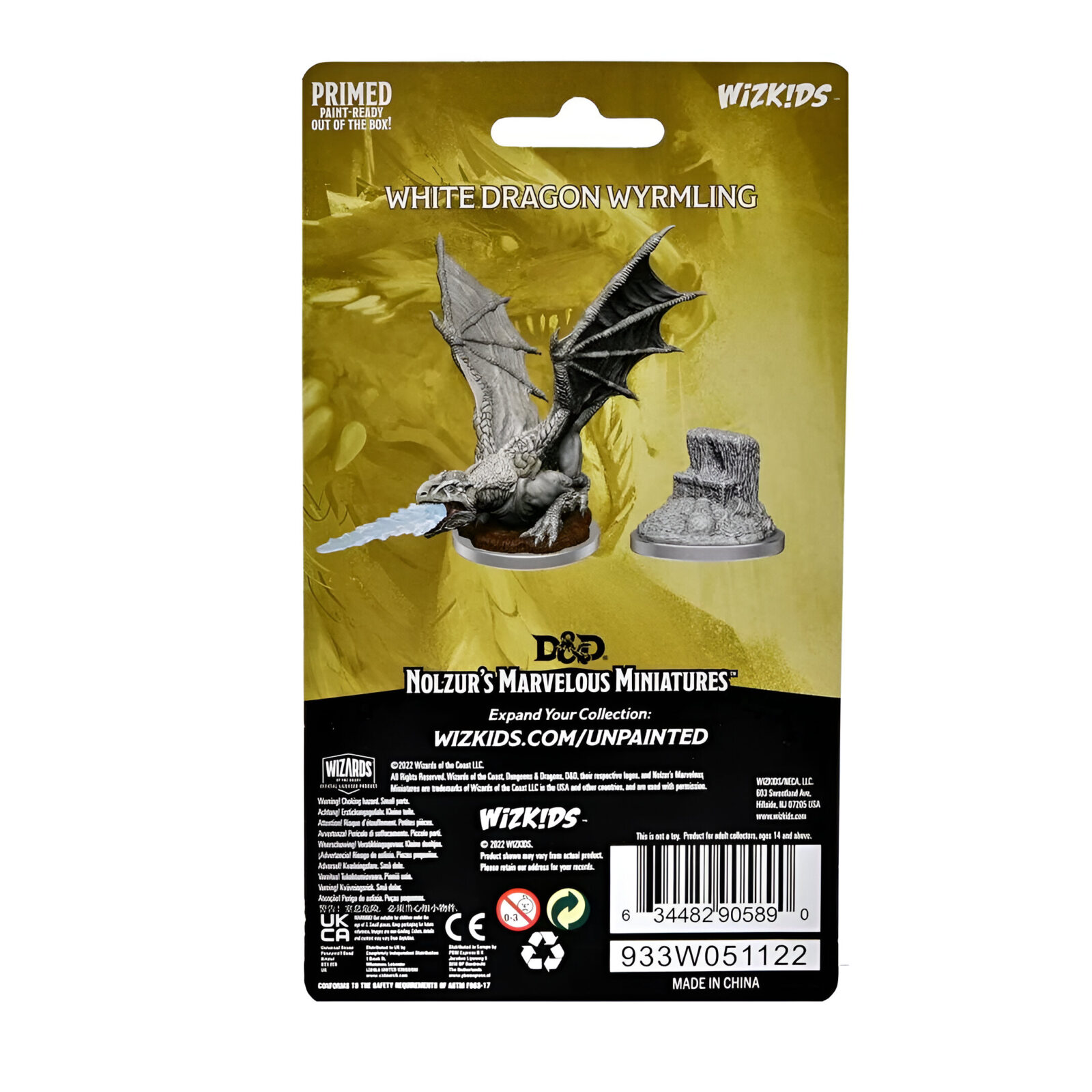 D&D Nolzur’s Marvelous Unpainted Miniatures: White Dragon Wyrmling 3