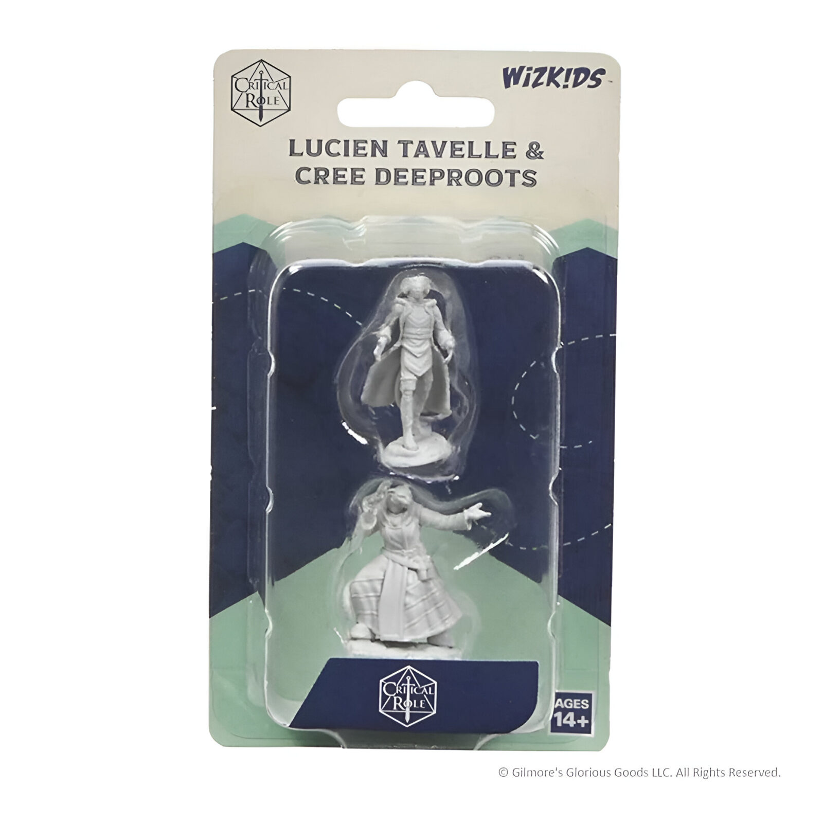 Critical Role Unpainted Miniatures: Lucien Tavelle & Cree Deeproots