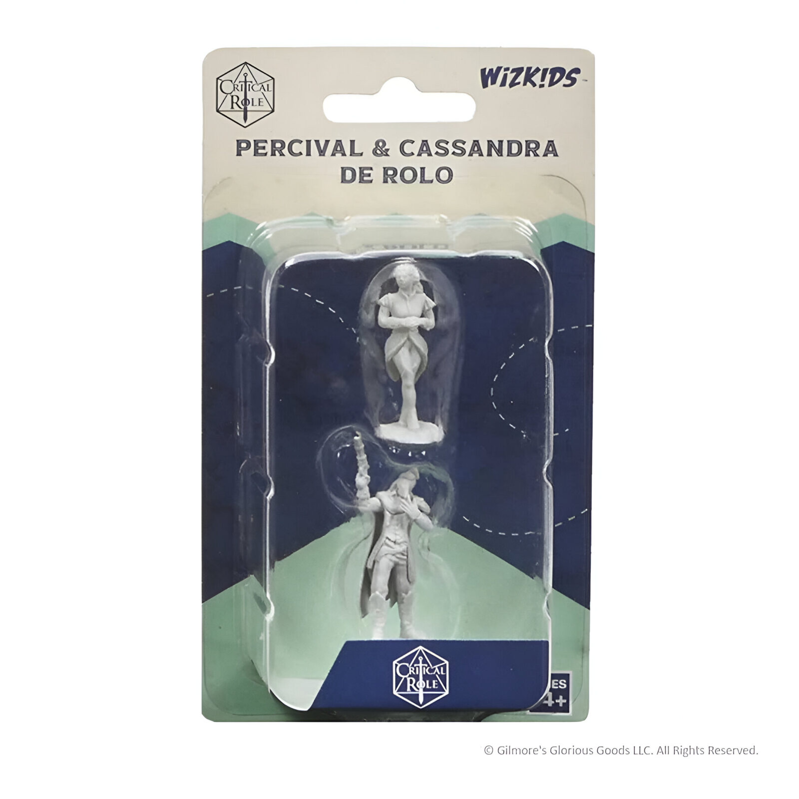 Critical Role Unpainted Miniatures: Percival & Cassandra De Rolo