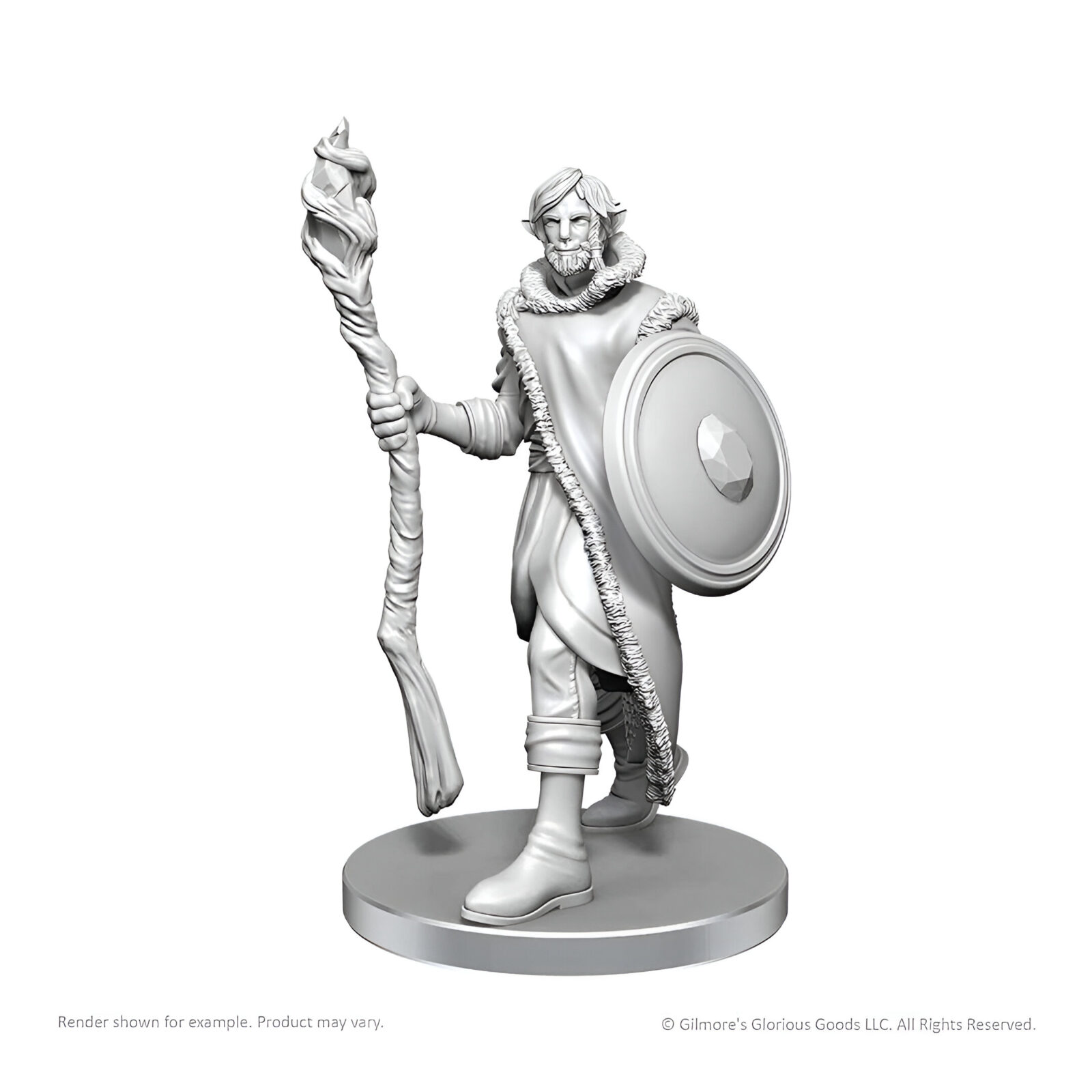 Critical Role Unpainted Miniatures: Mollymauk Tealeaf & Caduceus Clay 3