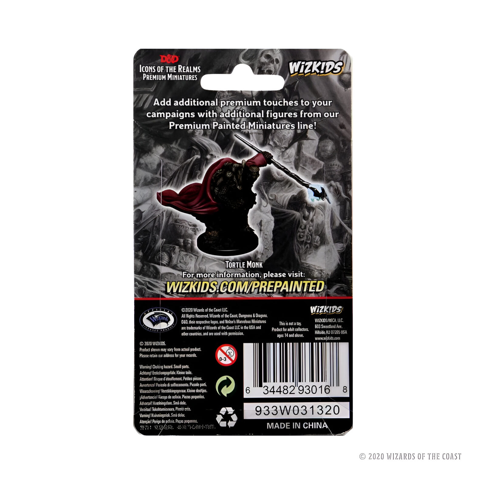 D&D Icons of the Realms Premium Figures: Male Tortle Monk 3