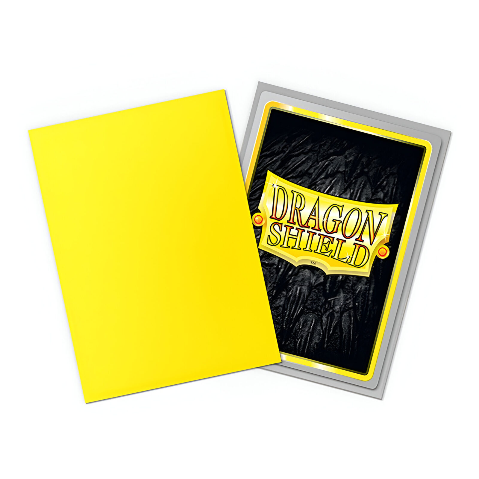Dragon Shield – Dual Matte Art Standard Size Sleeves 100 Pack – Yellow and Silver 3