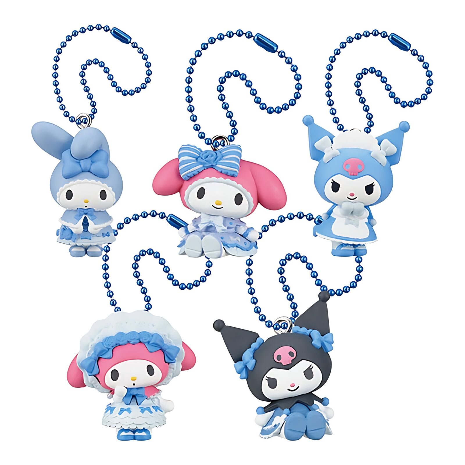 Twinchees – My Melody Kuromi Sweet Lolita Dangler – Light Blue Dress (24 Packs) 3