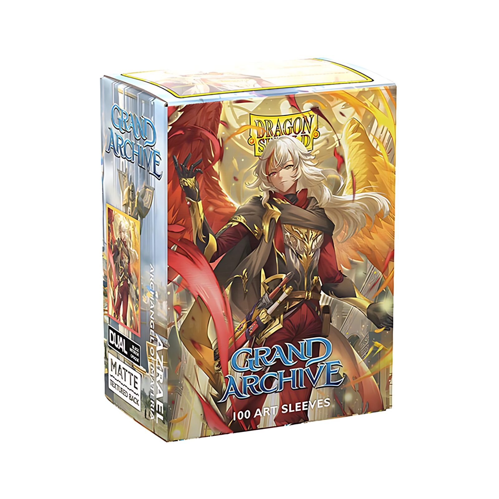 Dragon Shield – Dual Matte Art Standard Size Sleeves 100 Pack – Grand Archive – Azrael, Archangel of Materia