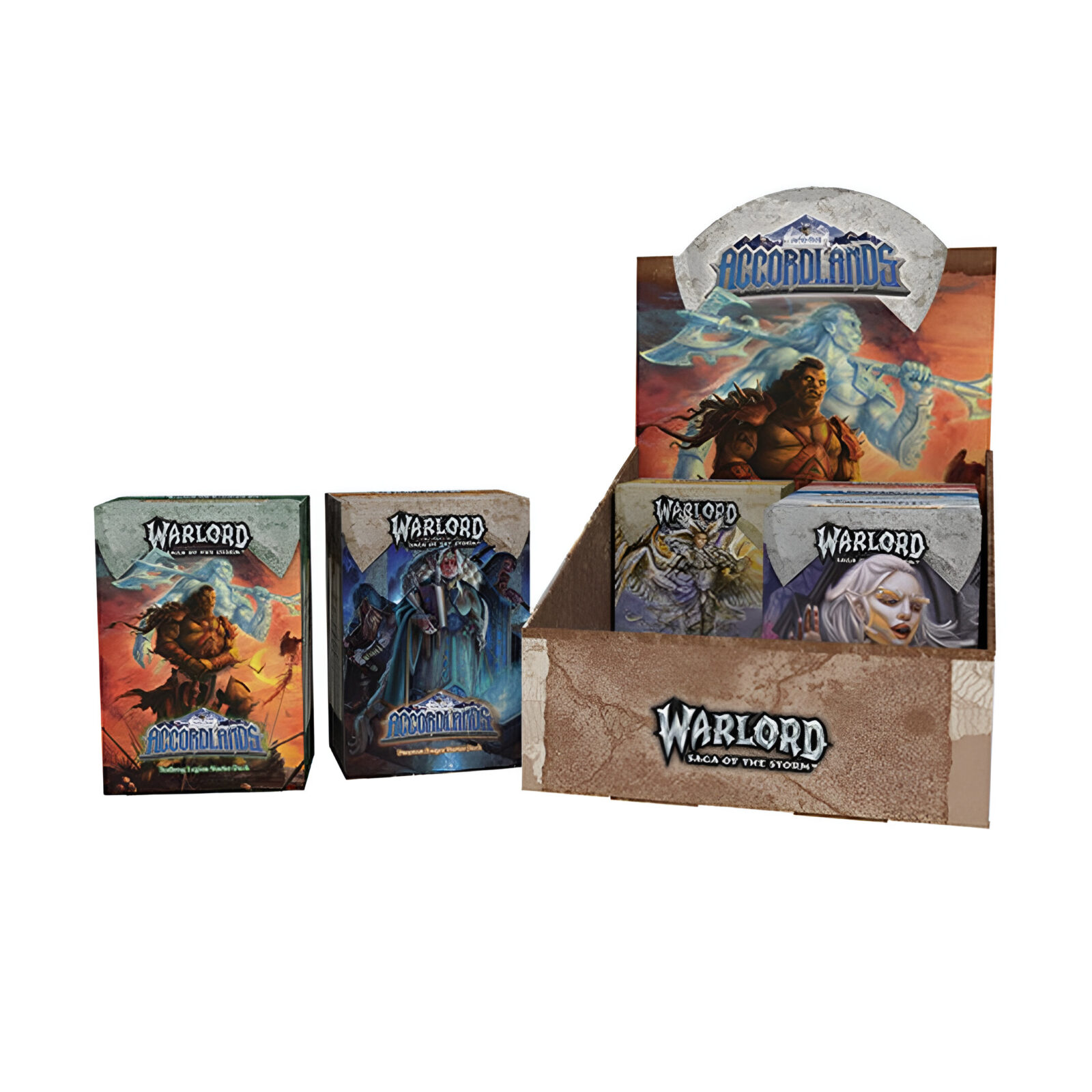 Warlord: Saga of the Storm CCG – Into the Accordlands Starter Deck Display (6 Packs)