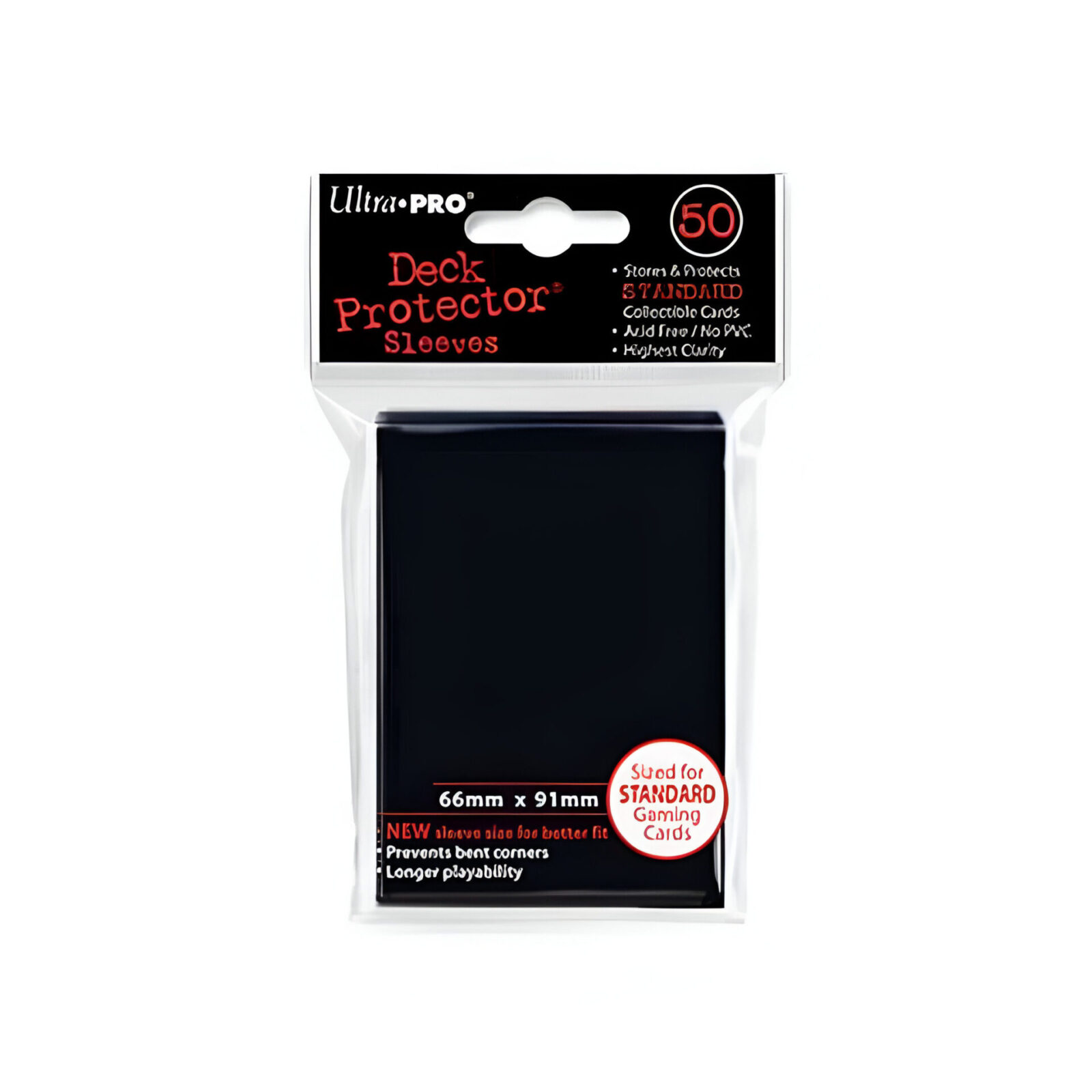 Ultra Pro – Standard Card Sleeves 50pk – Black (12 Count CDU)