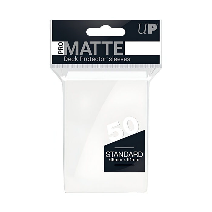 Ultra Pro – Standard Pro Matte Card Sleeves 50pk – White (12 Count CDU)