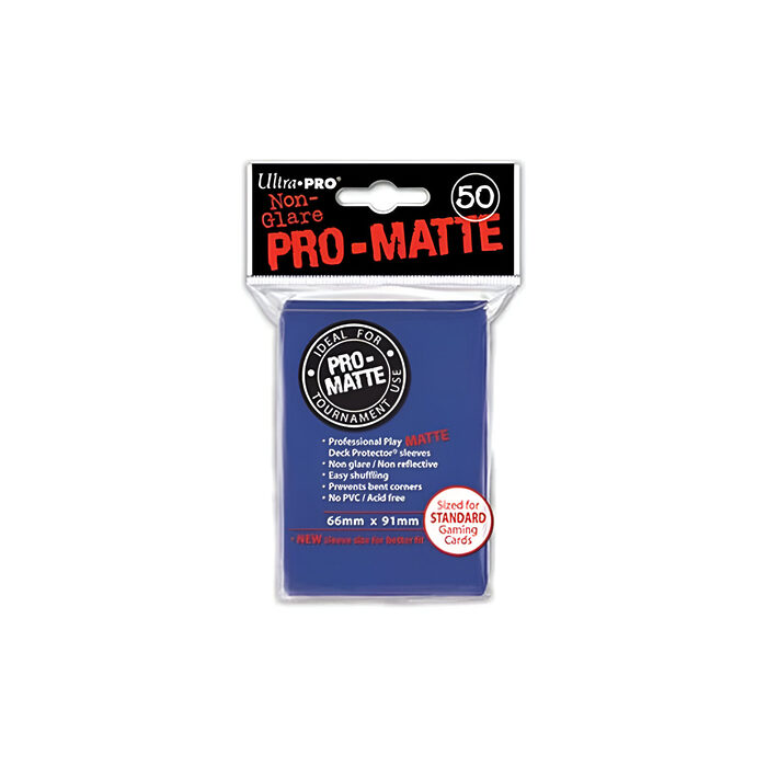 Ultra Pro – Standard Pro Matte Card Sleeves 50pk – Blue (12 Packs CDU)