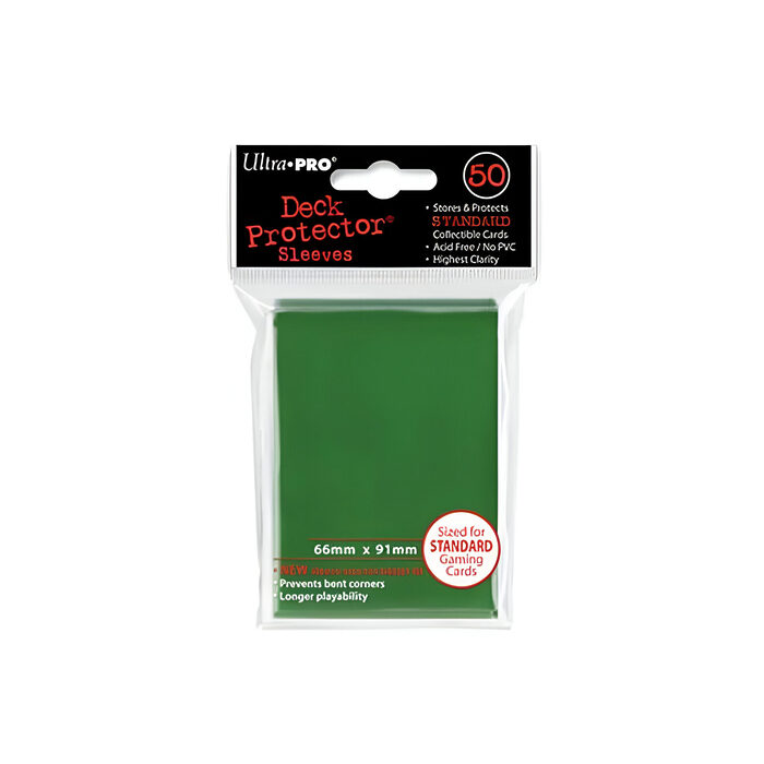 Ultra Pro – Standard Card Sleeves 50pk – Green (12 Count CDU)