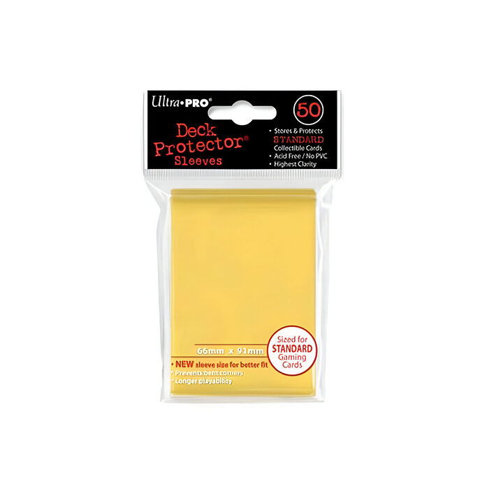 Ultra Pro – Standard Card Sleeves 50pk – Yellow (12 Packs CDU)