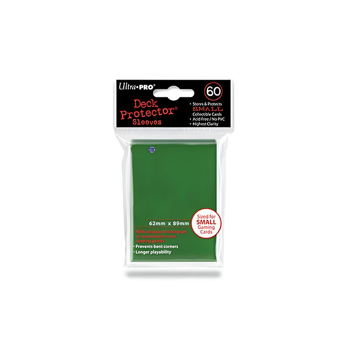 Ultra Pro – Small Card Sleeves 60pk – Green (10 Count CDU)