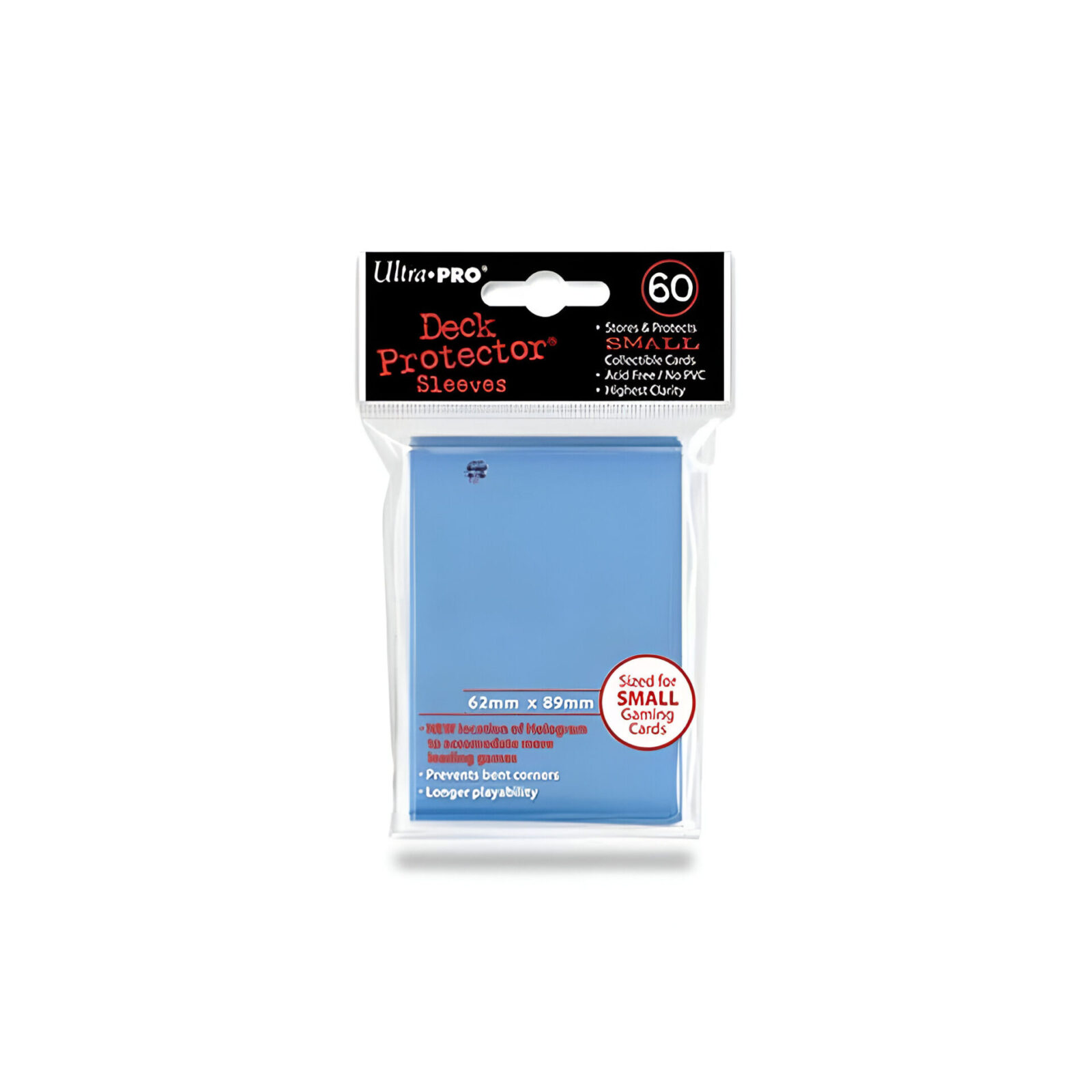 Ultra Pro – Small Card Sleeves 60pk – Light Blue (10 Count CDU)