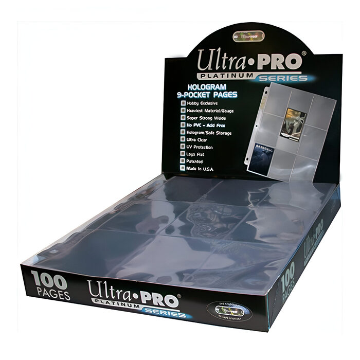 Ultra Pro – 9 Pocket Trading Card Pages – Platinum Series 100 Pages