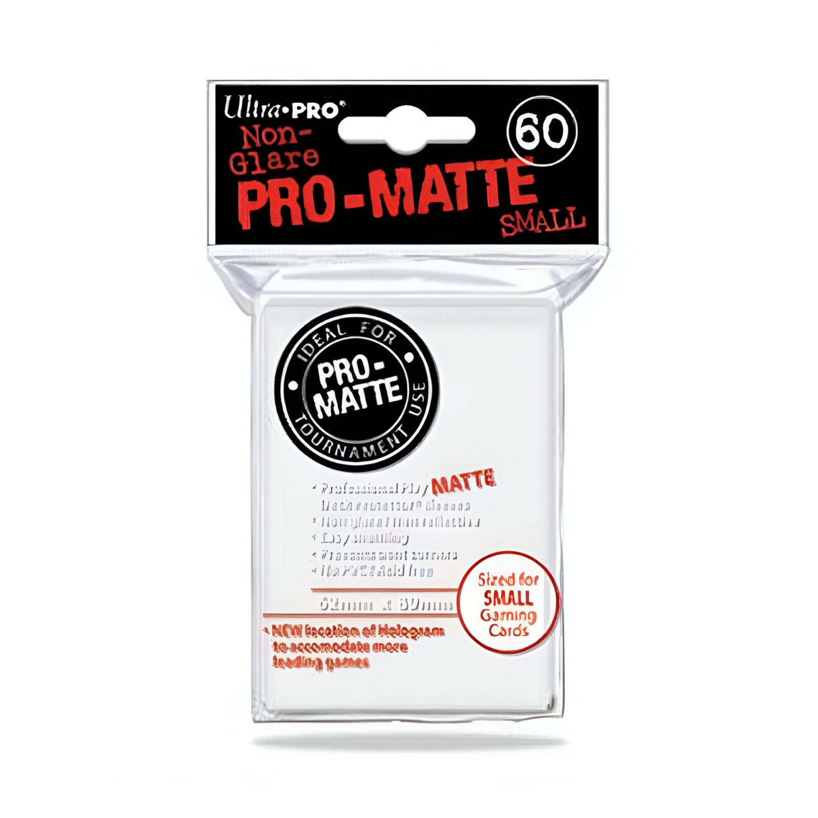 Ultra Pro – Small Pro Matte Card Sleeves 60pk – White (10 Count CDU)