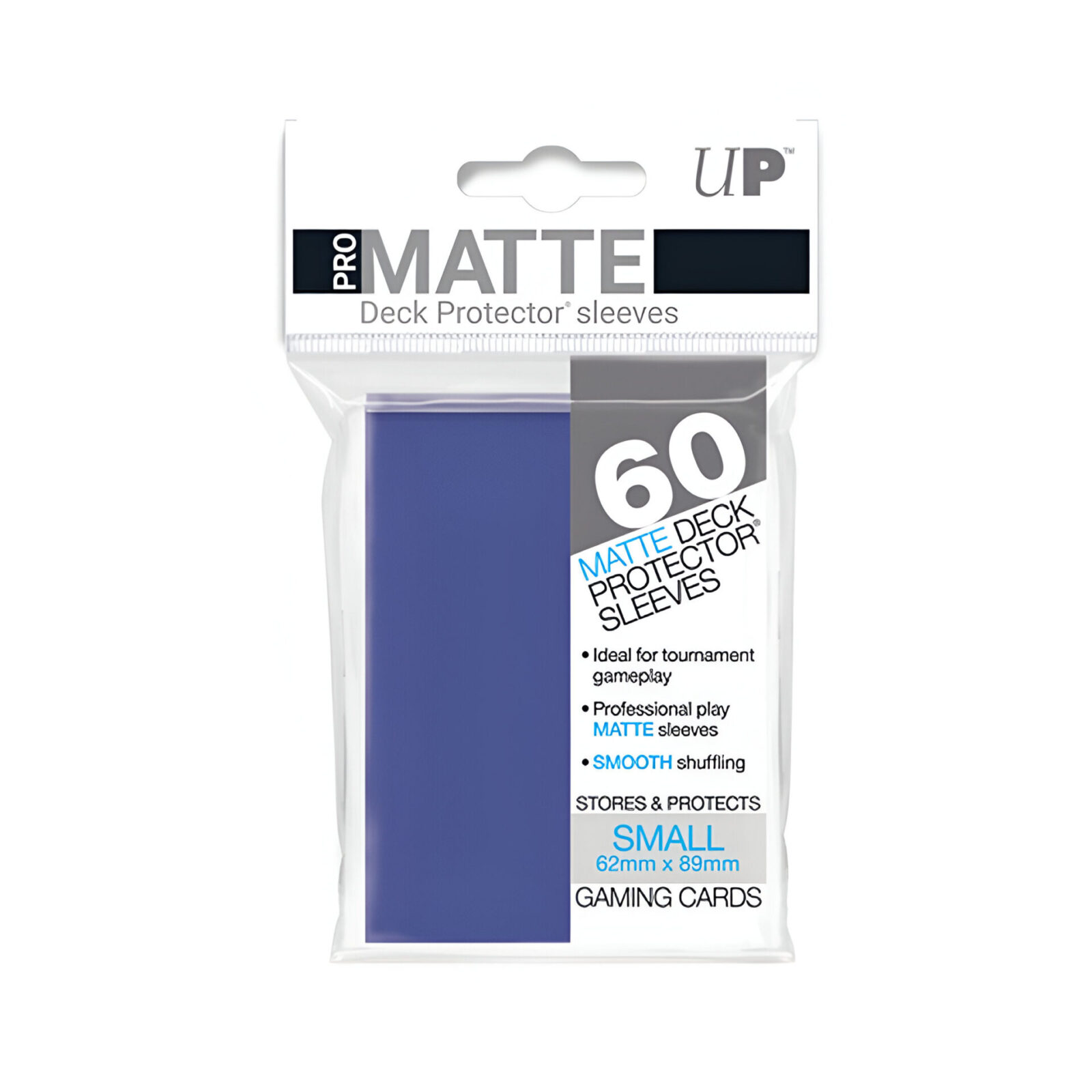 Ultra Pro – Small Pro Matte Card Sleeves 60pk – Blue (10 Count CDU)