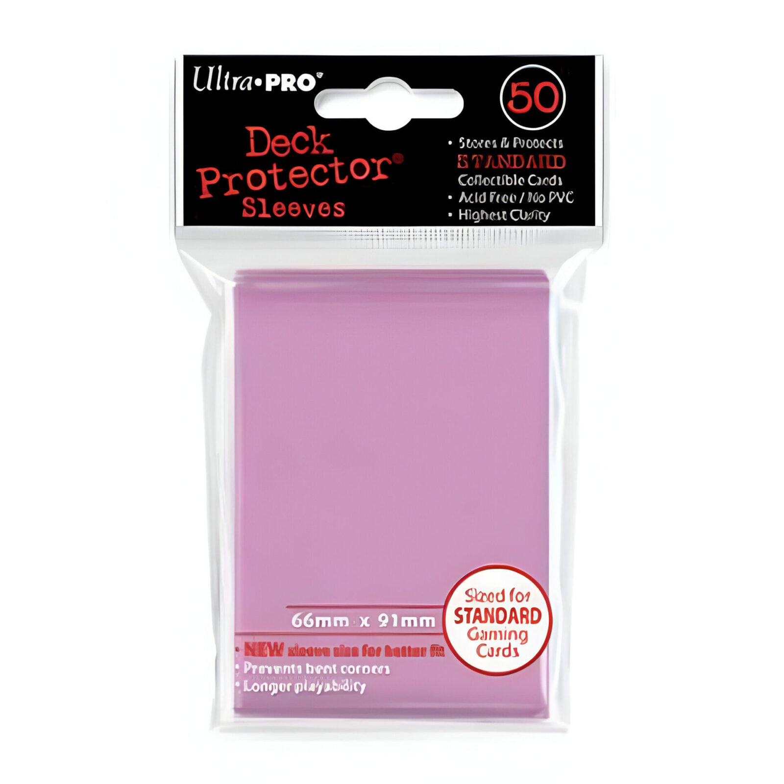 Ultra Pro – Standard Card Sleeves 50pk – Pink (12 Count CDU)