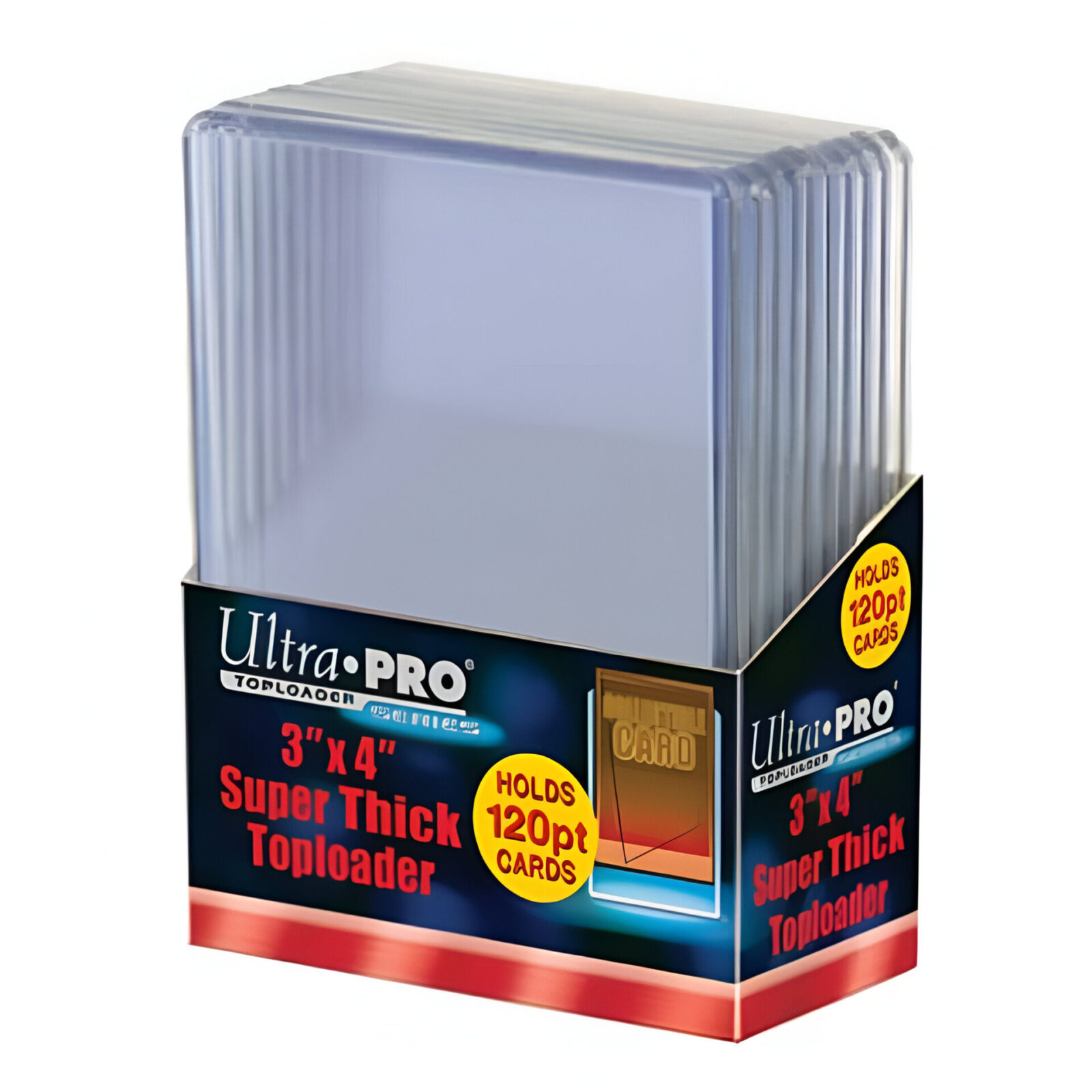 Ultra Pro – 3 x 4 Inch Toploaders Super Thick Clear 10 Pack