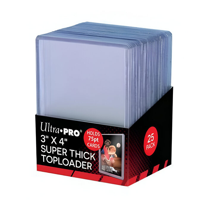 Ultra Pro – 3 x 4 Inch Toploaders Super Thick Clear 25 Pack