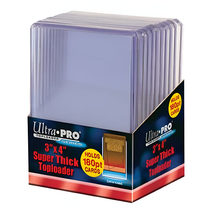 Ultra Pro – 3 x 4 Inch Toploaders Super Thick 180PT 10 Pack