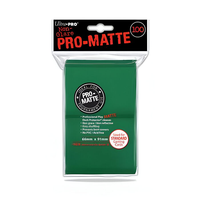 Ultra Pro – Standard Pro Matte Card Sleeves 100 pack – Green