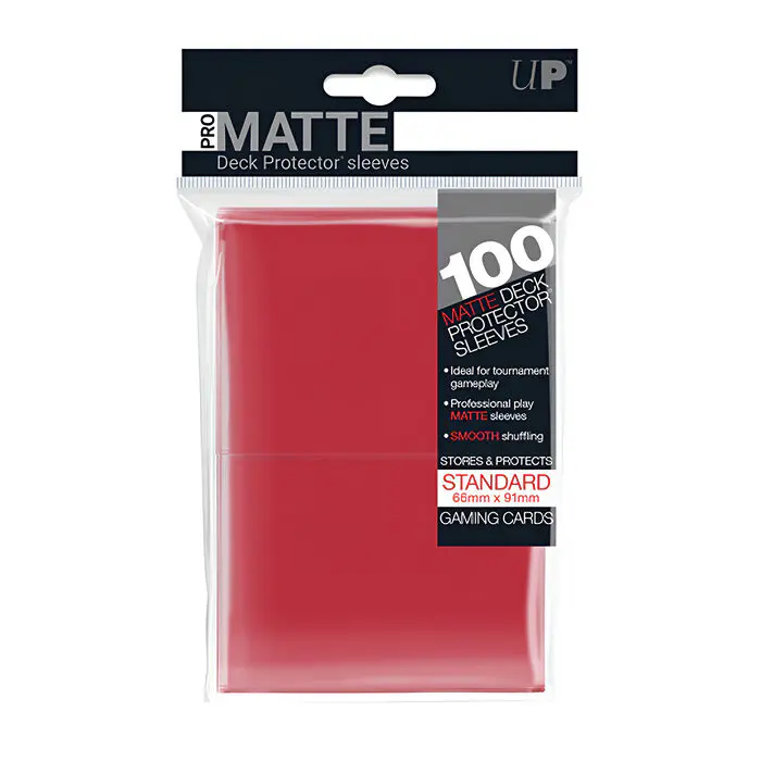 Ultra Pro – Standard Pro Matte Card Sleeves 100 pack – Red 3
