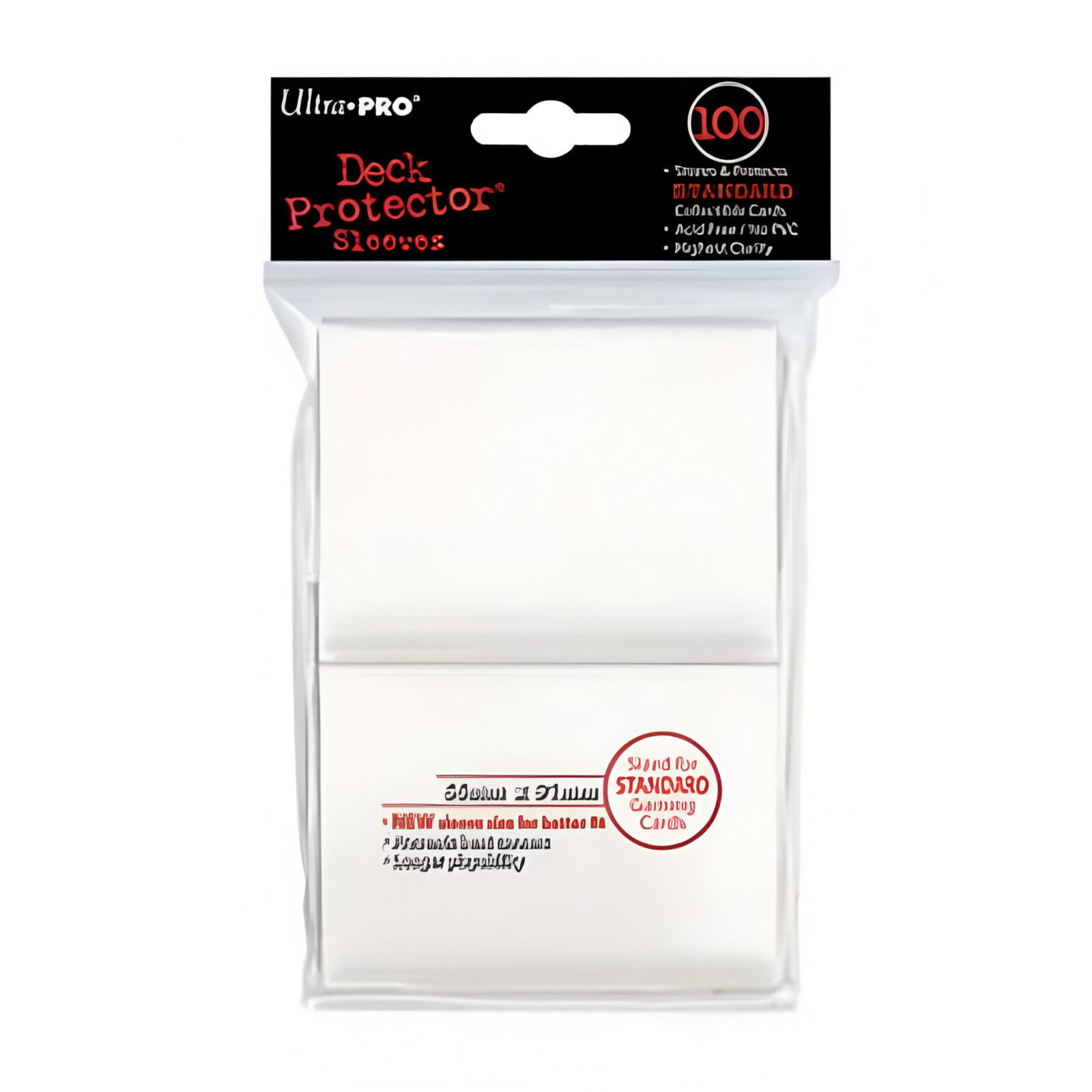 Ultra Pro – Standard Sleeves 100 pack – White