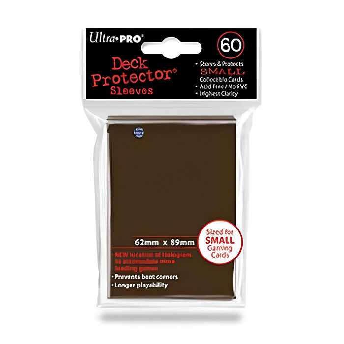 Ultra Pro – Small Card Sleeves 60pk – Brown (10 Count CDU)