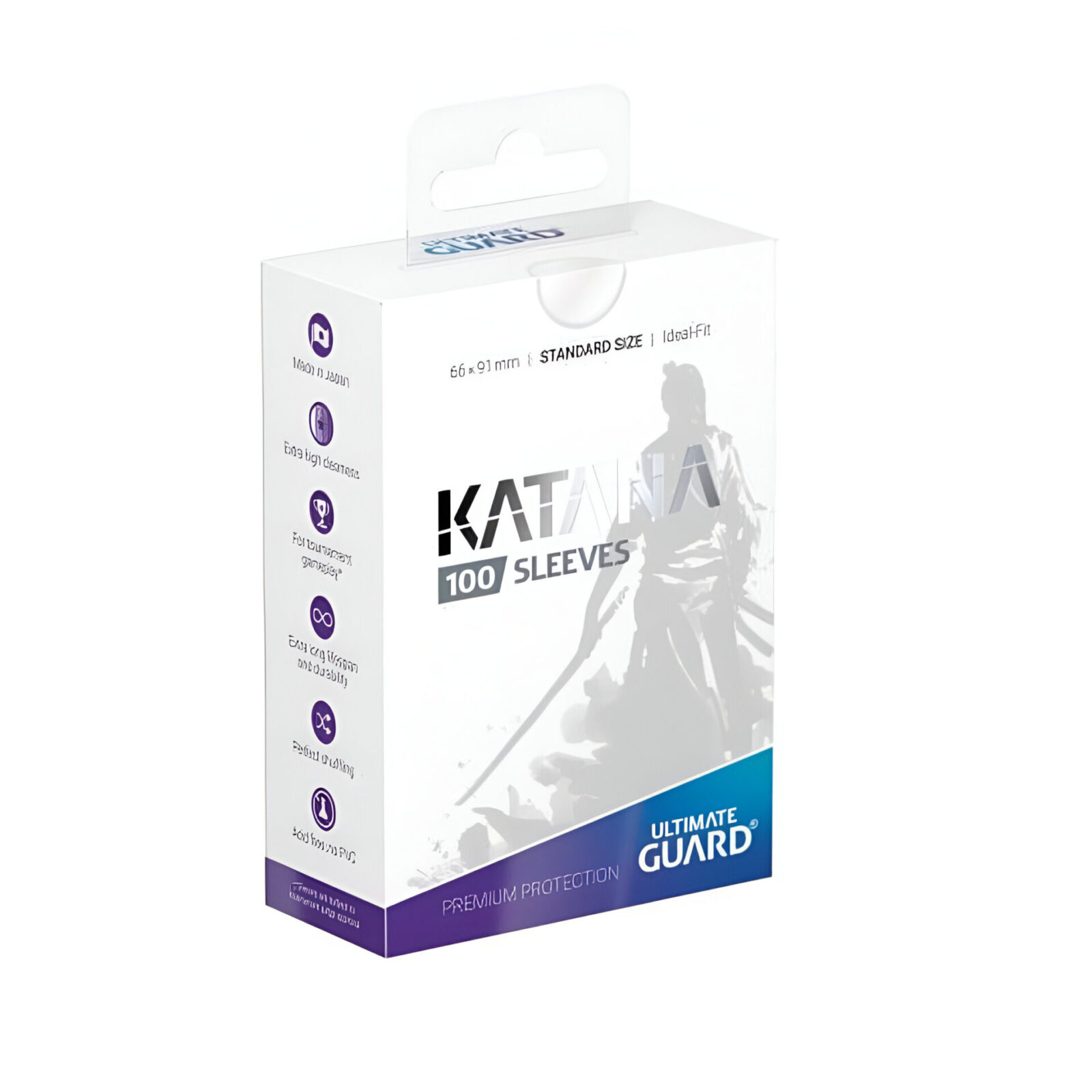 Ultimate Guard – Katana Sleeves – Standard Size – Transparent 100 Pack