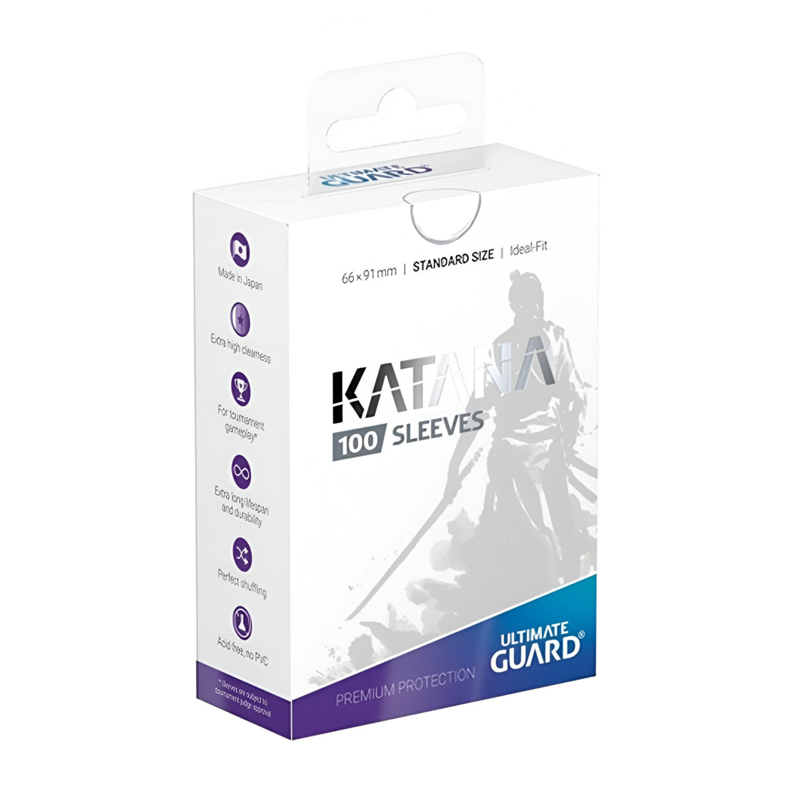 Ultimate Guard – Katana Sleeves – Standard Size – White 100 Pack