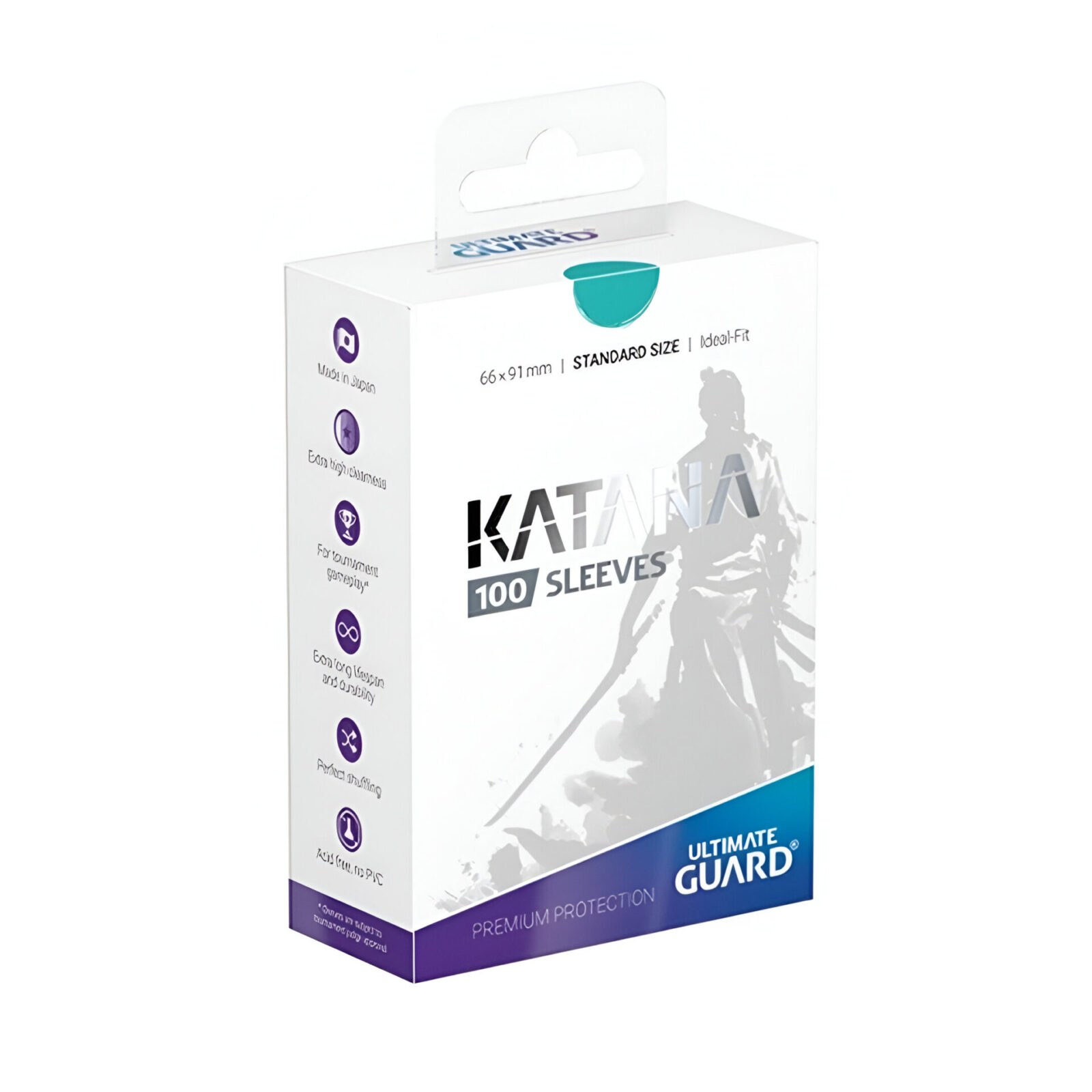 Ultimate Guard – Katana Sleeves – Standard Size – Turquoise 100 Pack