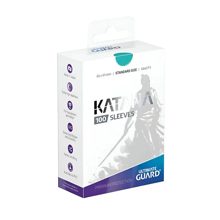Ultimate Guard – Katana Sleeves – Standard Size – Turquoise 100 Pack 3