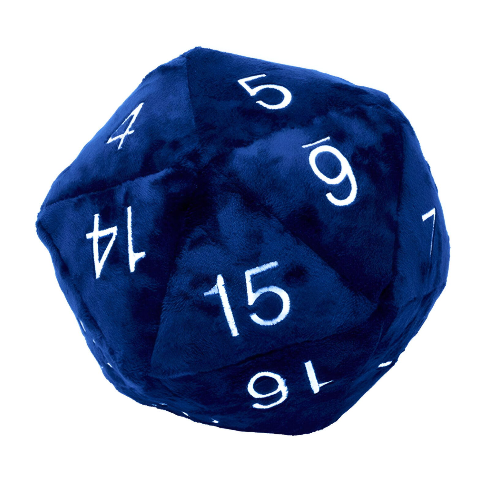 Ultra Pro – Jumbo D20 Novelty Dice Plush – Blue with Silver Numbering