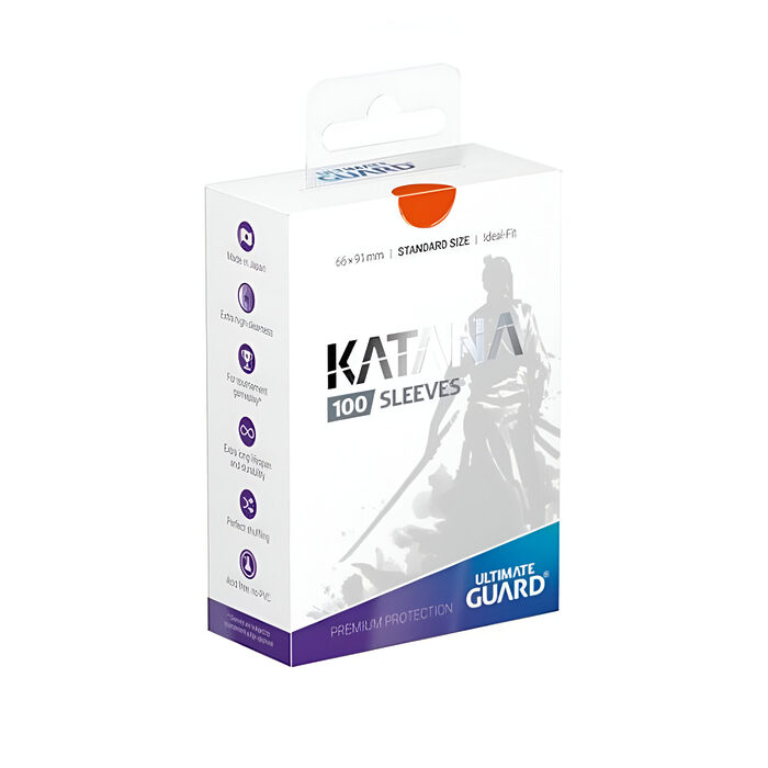 Ultimate Guard – Katana Sleeves – Standard Size – Orange 100 Pack