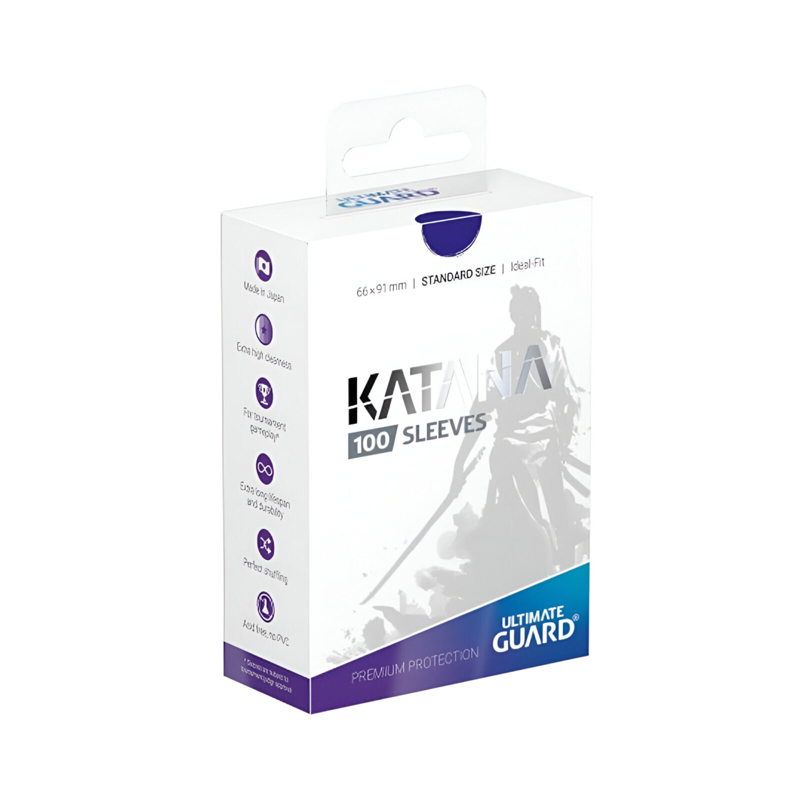 Ultimate Guard – Katana Sleeves – Standard Size – Blue 100 Pack