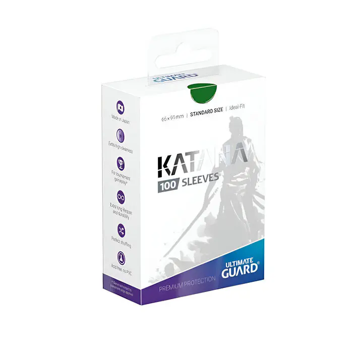 Ultimate Guard – Katana Sleeves – Standard Size – Green 100 Pack 3