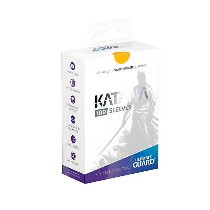 Ultimate Guard – Katana Sleeves – Standard Size – Yellow 100 Pack 3