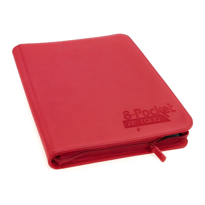 Ultimate Guard – 8 Pocket QuadRow ZipFolio XenoSkin – Red