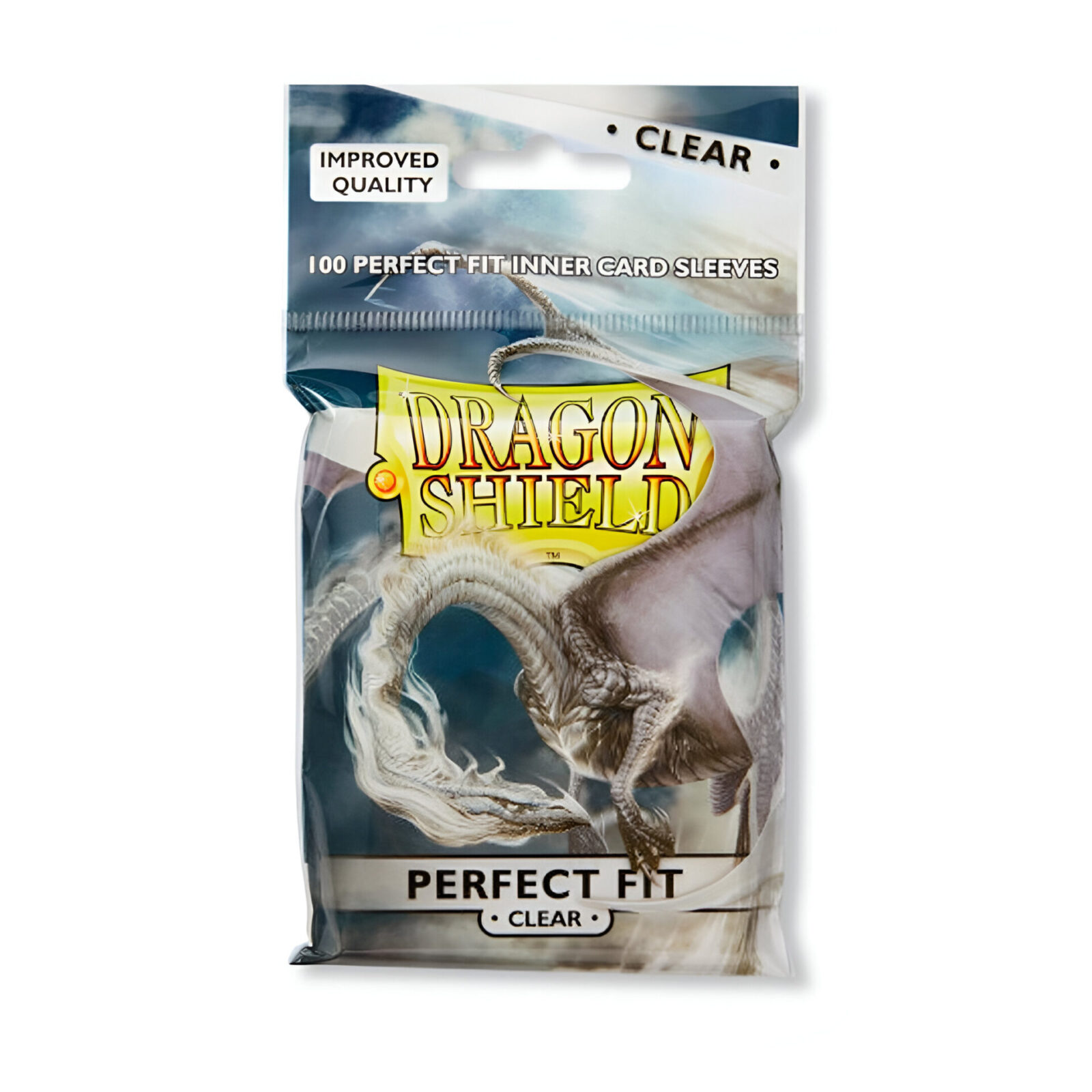 Dragon Shield – Perfect Fit Standard Size Sleeves 100pk – Clear (15 Packs)