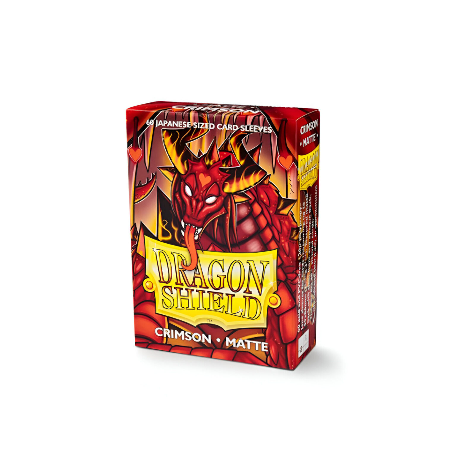 Dragon Shield – Matte Japanese Size Sleeves 60pk – Crimson (10 Packs)